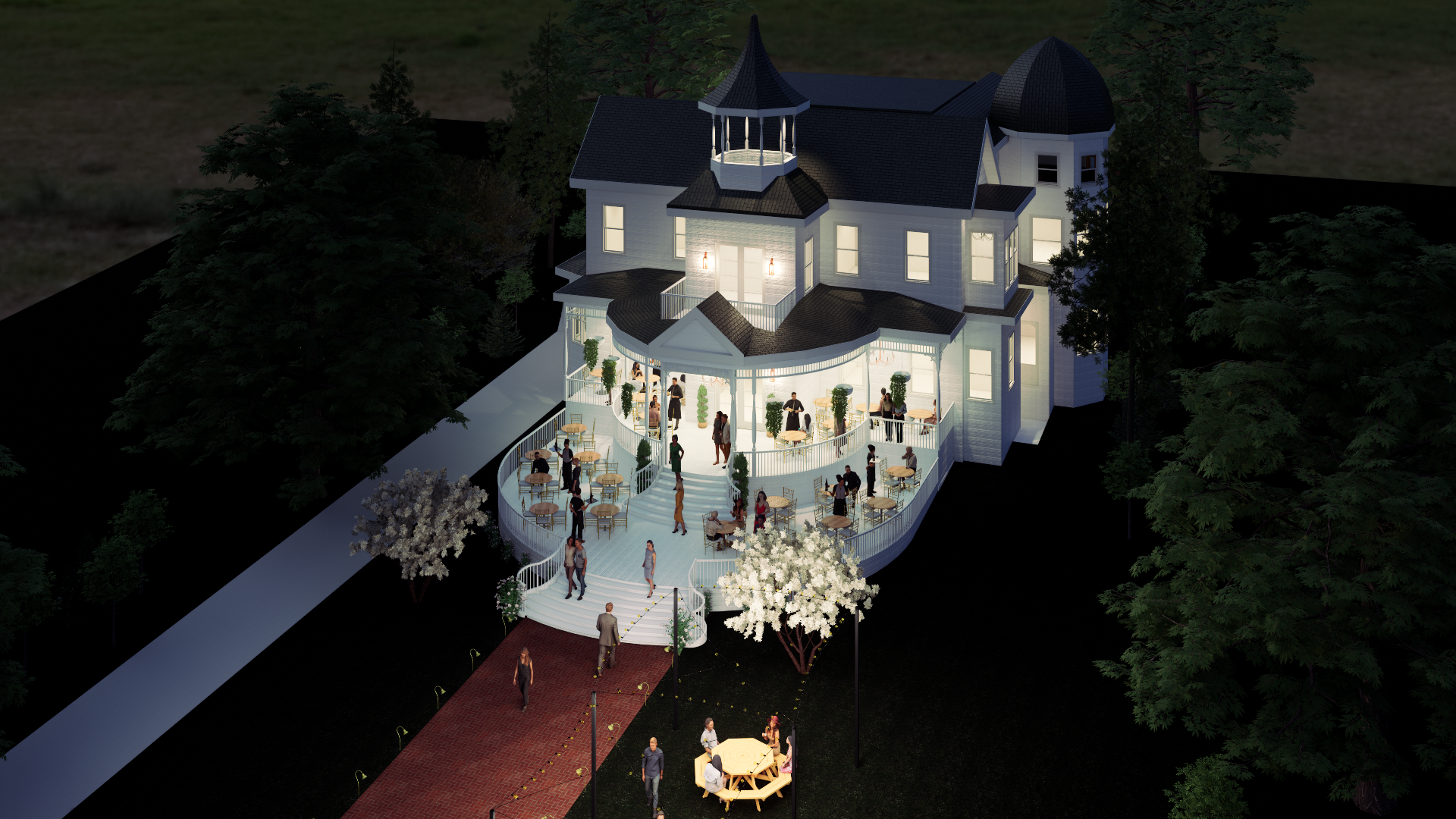Front approach rendering